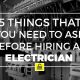 electrician, hiring, tips