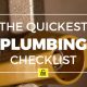 plumbing, checklist, tips