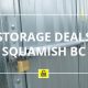 storage deals, squamish, bc