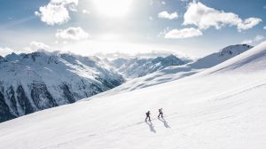 ski, mountain, snow